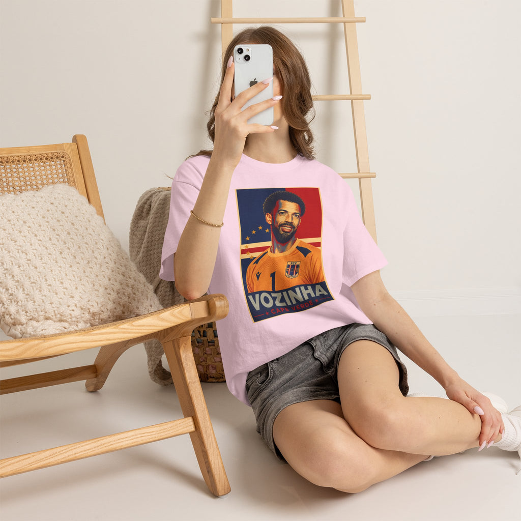 Vozinha Soccer Tee — Retro Player Poster Design