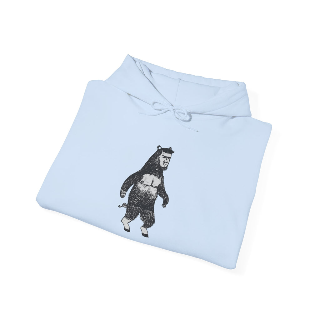 ManBearPig Graphic Hoodie — Half Man Half Bear Half Pig Funny Novelty Pullover