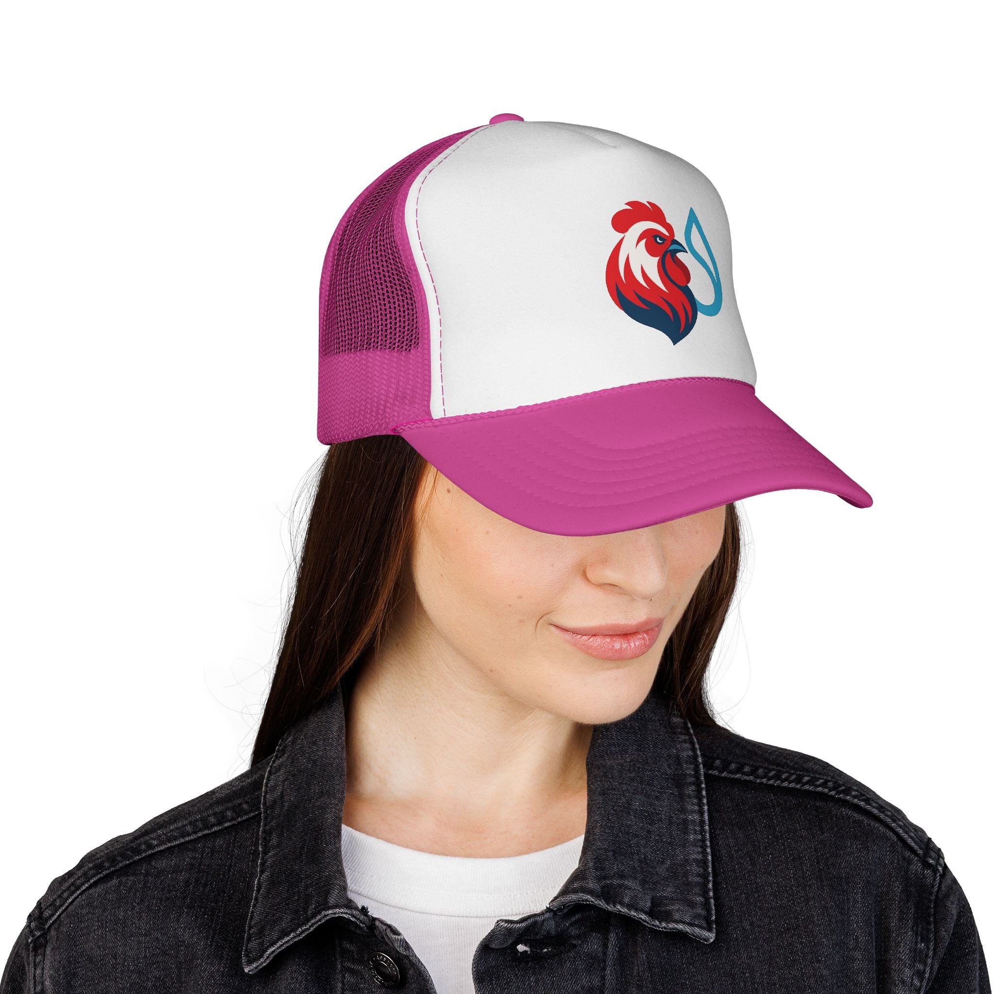 ChickenSui Trucker Cap — Retro Chicken Logo Trucker Hat