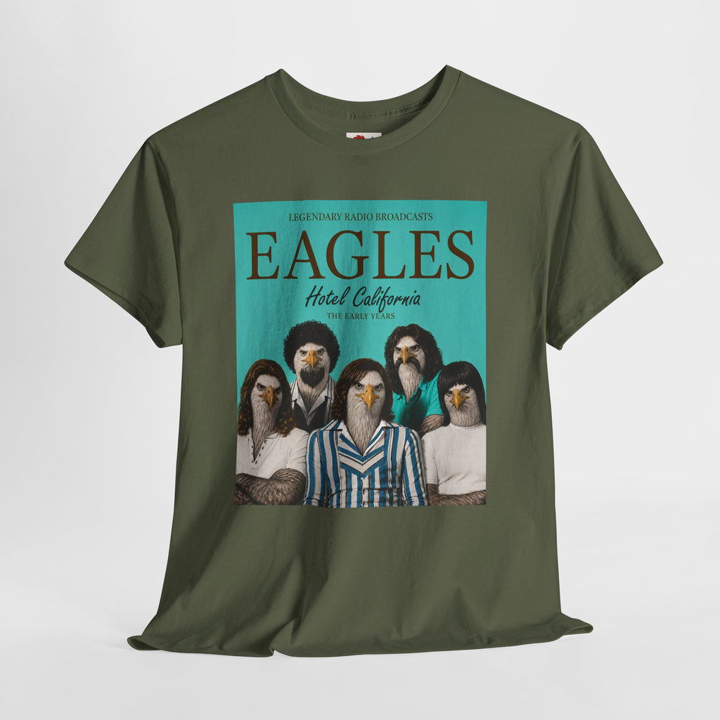 Hotel California Vintage Band Tee — EagleSui Retro Rock T-Shirt
