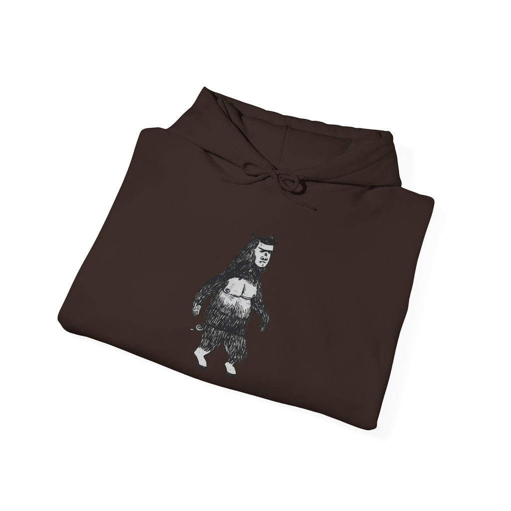 ManBearPig Graphic Hoodie — Half Man Half Bear Half Pig Funny Novelty Pullover